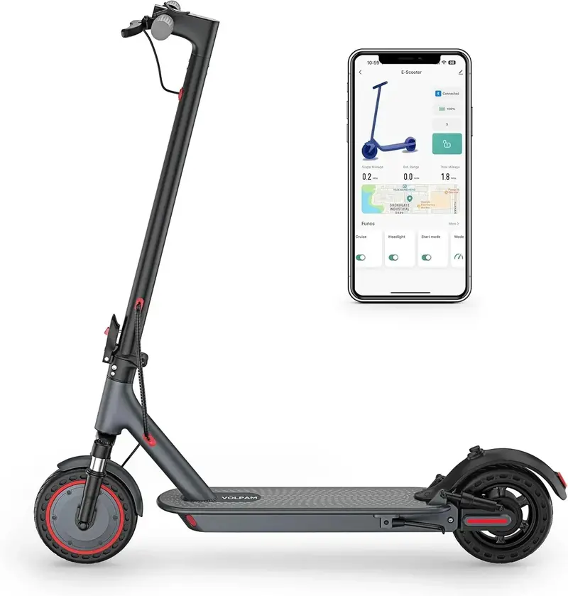 All-Terrain Electric Scooter – 350W/500W Motor, Solid Tires, Dual Brakes, Extended Range Options
