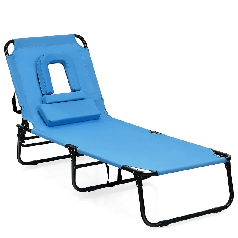 All-Terrain Folding Lounge Chair – Ideal for Beaches, Poolsides, Balconies & Patios