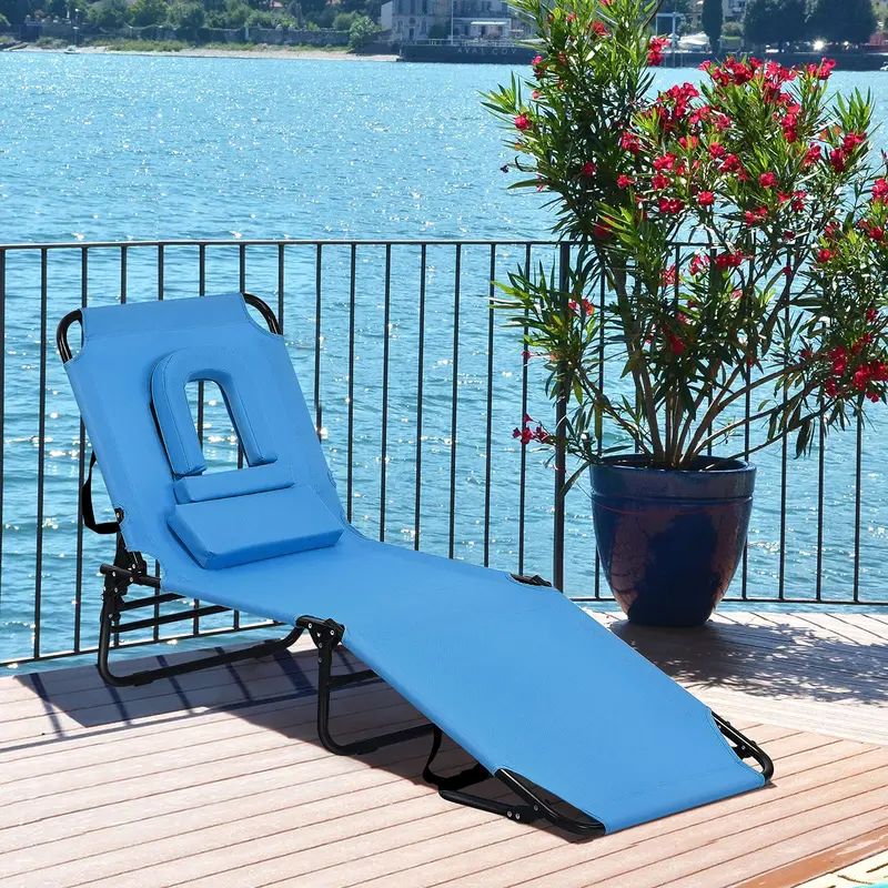All-Terrain Folding Lounge Chair – Ideal for Beaches, Poolsides, Balconies & Patios 2