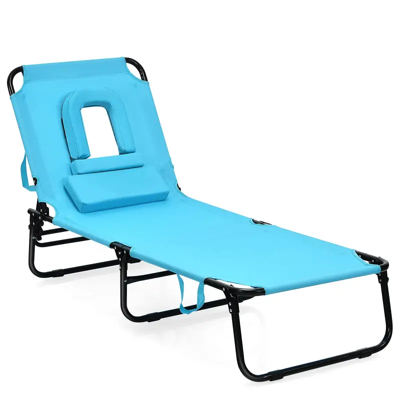 All-Terrain Folding Lounge Chair – Ideal for Beaches, Poolsides, Balconies & Patios