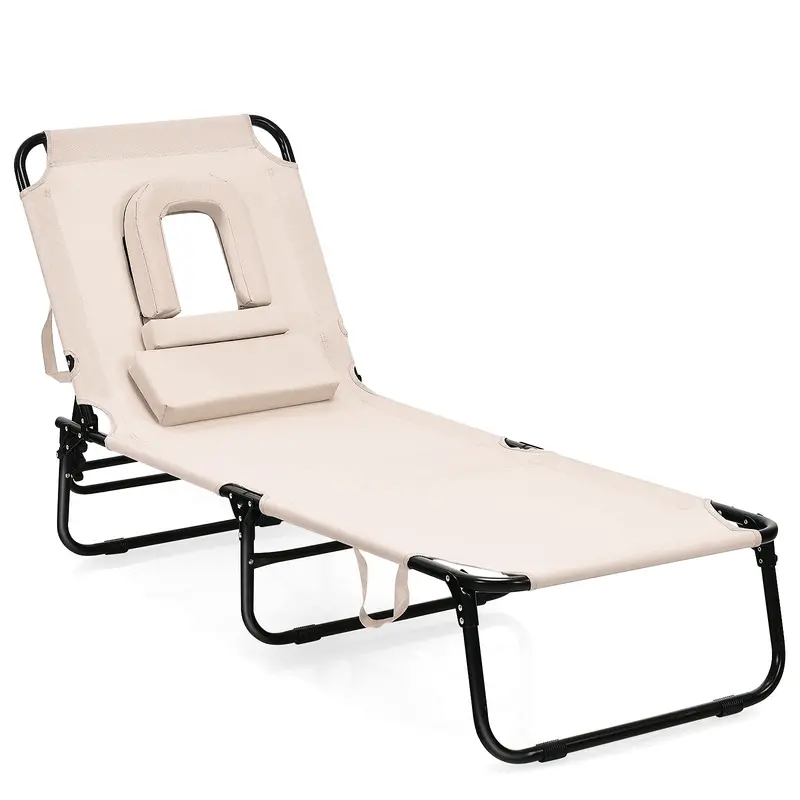 All-Terrain Folding Lounge Chair – Ideal for Beaches, Poolsides, Balconies & Patios