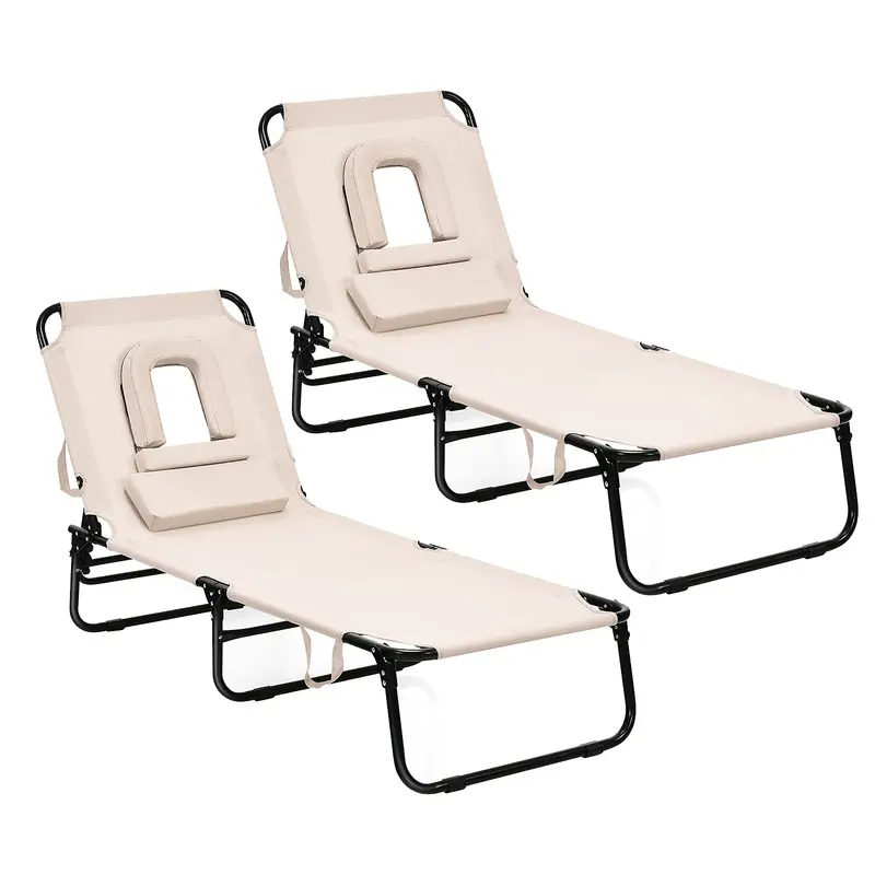 All-Terrain Folding Lounge Chair – Ideal for Beaches, Poolsides, Balconies & Patios