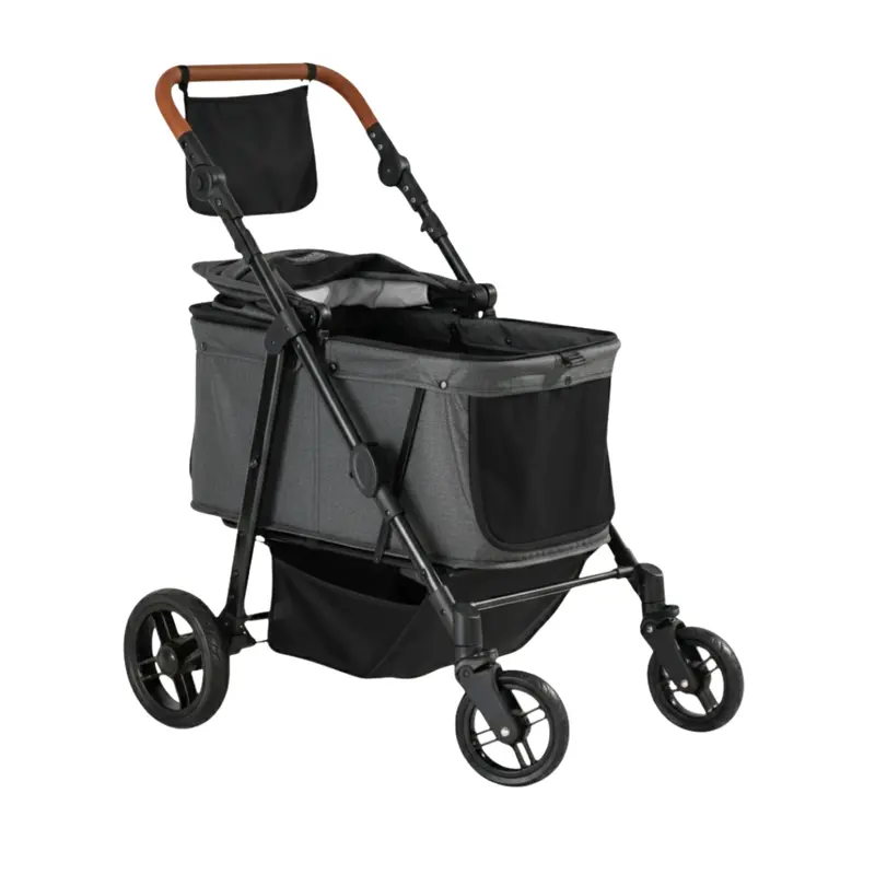 All-Terrain Pet Stroller for Medium Dogs (Up to 66 lbs) – Lightweight, Foldable Design