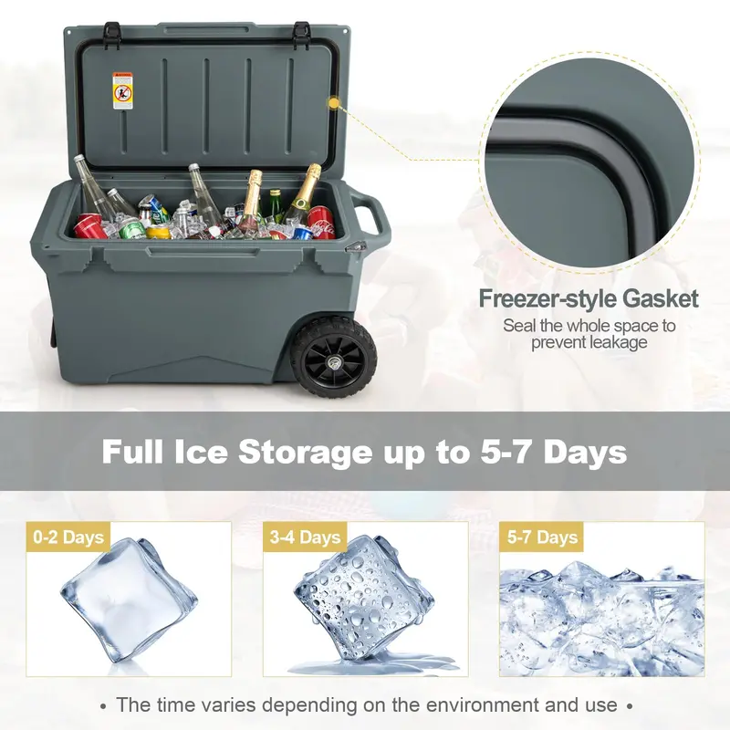 All-Terrain Wheeled Portable Ice Chest Cooler