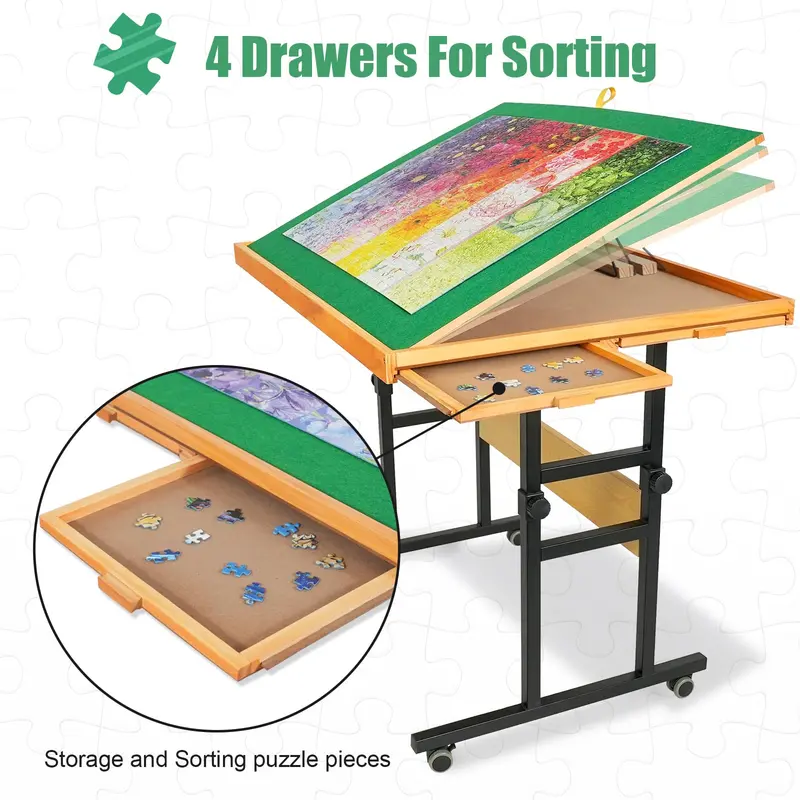 ALL4JIG Adjustable Portable Drawer System – 3-Tilt-Angle Modular Storage for Workshops