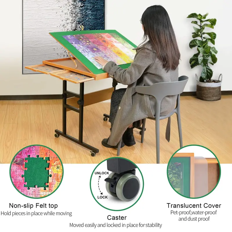 ALL4JIG Adjustable Portable Drawer System – 3-Tilt-Angle Modular Storage for Workshops