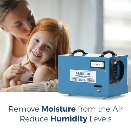 ALORAIR Commercial-Grade 113-Pint Dehumidifier – Crawl Space & Basement Use with Continuous Drain Hose
