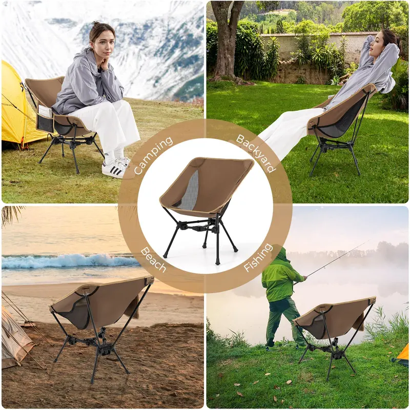 Aluminum Backpacking Chair: Lightweight, Foldable, and Rated for 330 Pounds