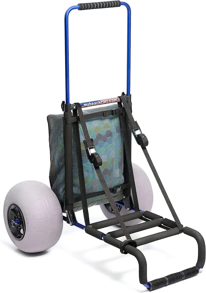Aluminum Foldable ATV Cart – Rust-Resistant, 13" Balloon Tires, Off-Road Utility Trailer