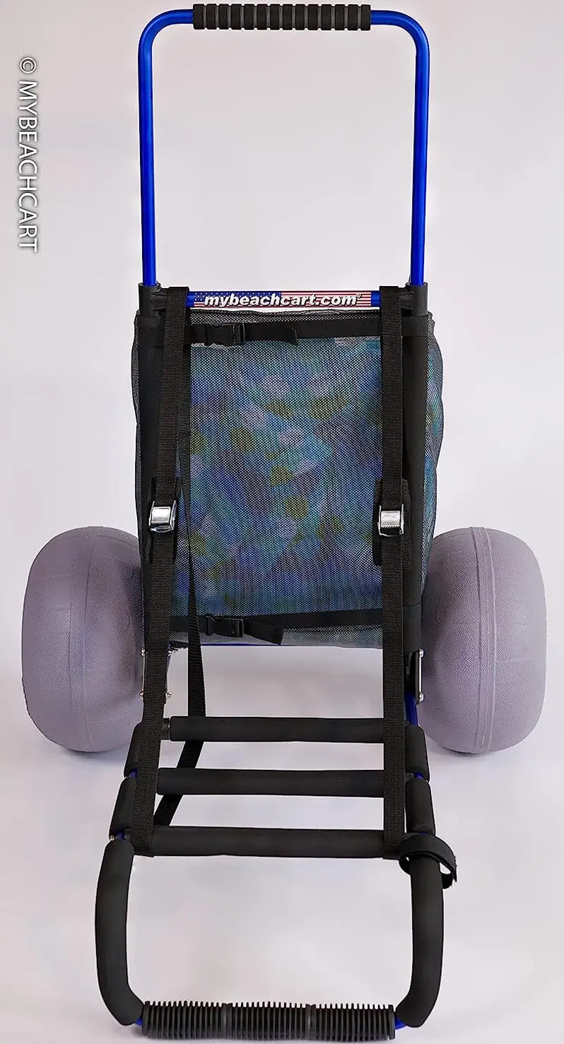 Aluminum Foldable ATV Cart – Rust-Resistant, 13" Balloon Tires, Off-Road Utility Trailer