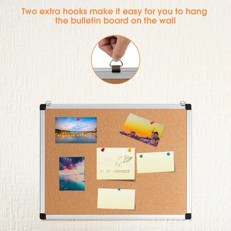 Aluminum-Framed Cork Bulletin Board – 18x24 Inch, 3-Pack Set