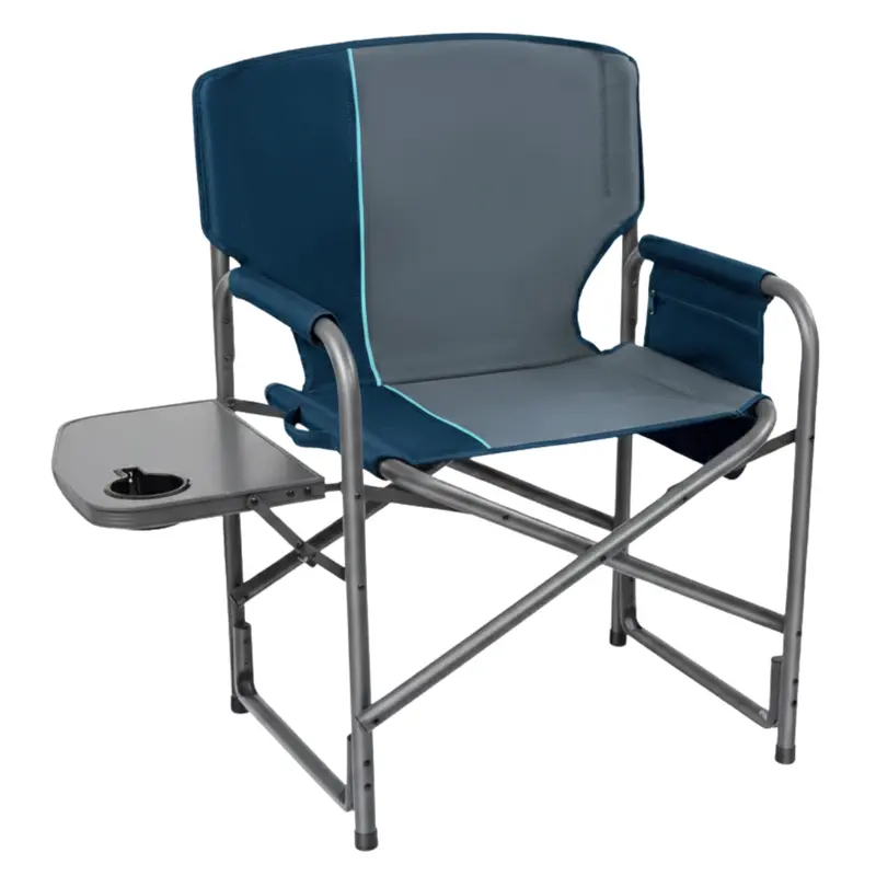Aluminum Portable Camping Chair Featuring Detachable Side Table – 400 lb Load Limit