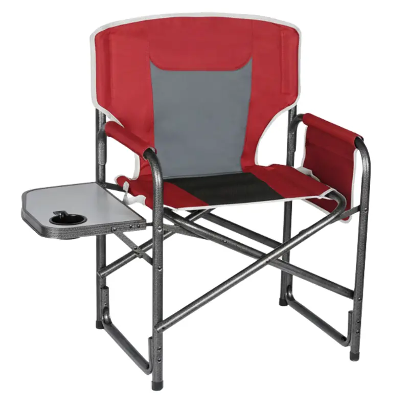 Aluminum Portable Camping Chair Featuring Detachable Side Table – 400 lb Load Limit