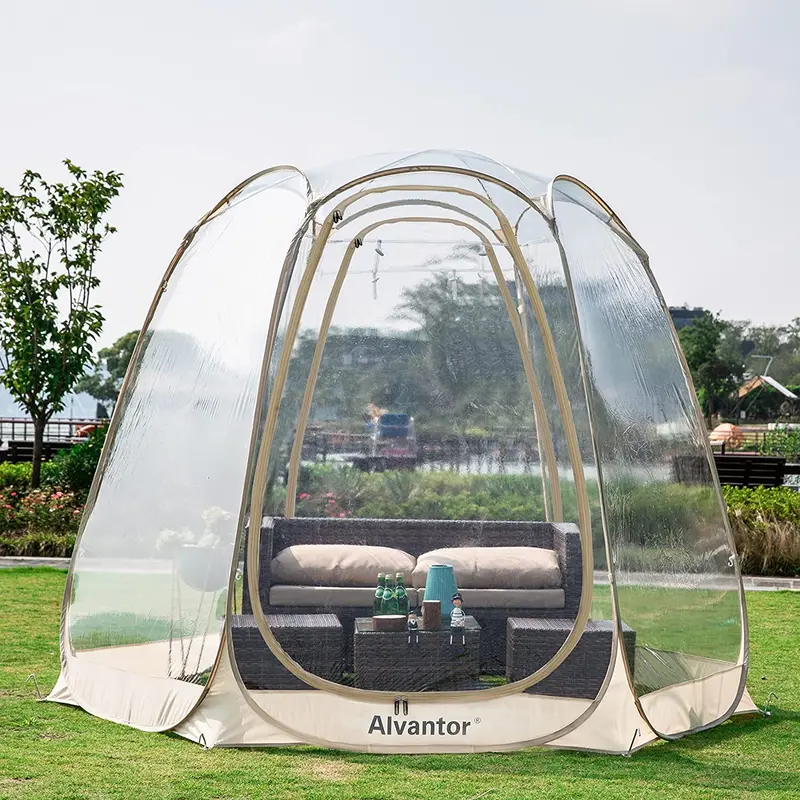 Alvantor Pop-Up Bubble Dome Gazebo – 8–10 Person Transparent Igloo Shelter for Outdoor Living