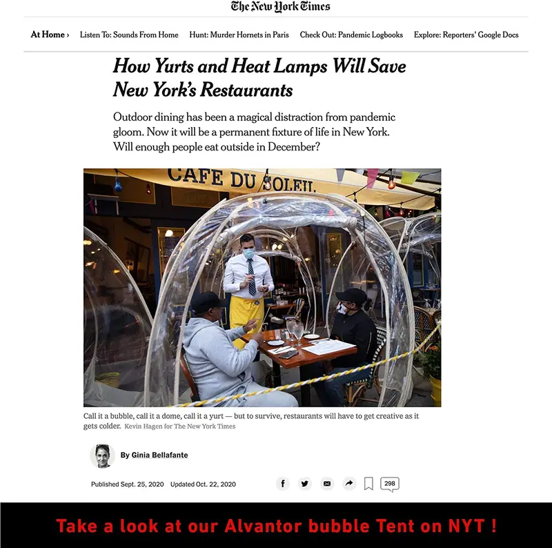 Alvantor Pop-Up Bubble Dome Gazebo – 8–10 Person Transparent Igloo Shelter for Outdoor Living