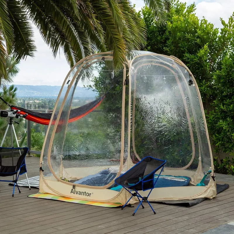 Alvantor Pop-Up Bubble Dome Gazebo – 8–10 Person Transparent Igloo Shelter for Outdoor Living