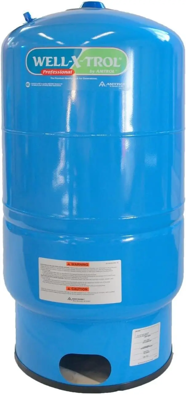 Amtrol Well-X-Trol WX-202 Pressure Tank – 20-Gallon Steel Vessel with Polypropylene Liner