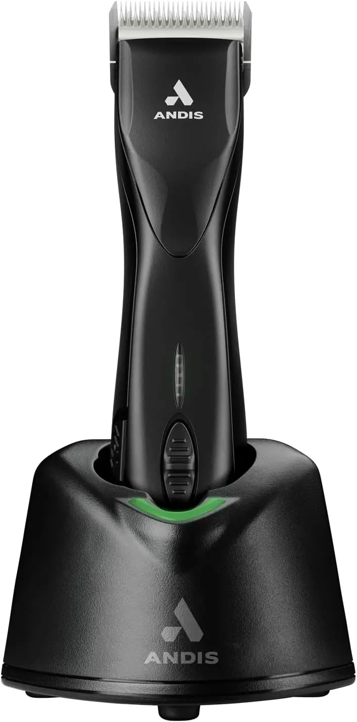 Andis Pulse ZR II Cordless Pet Clipper – 5-Speed Detachable Blade Grooming Tool for Dogs & Animals | Rechargeable Lithium-Ion Battery | LED Charge Indicator