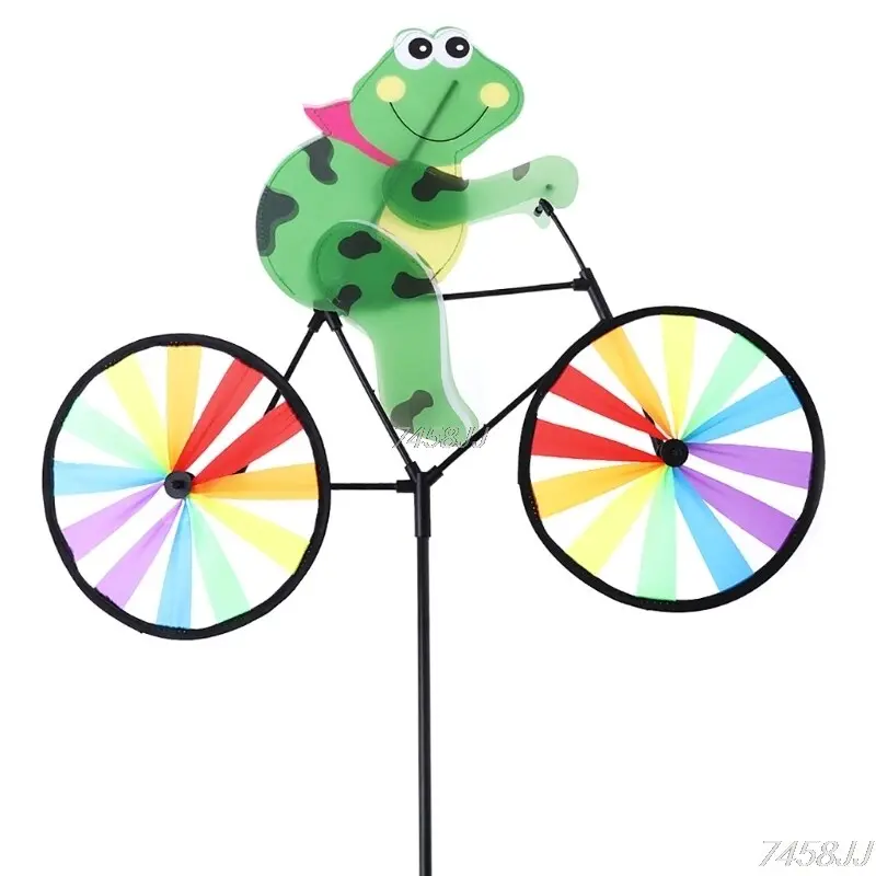 Animal-Themed Bicycle Wind Spinner – Animated Outdoor Garden Decoration 4