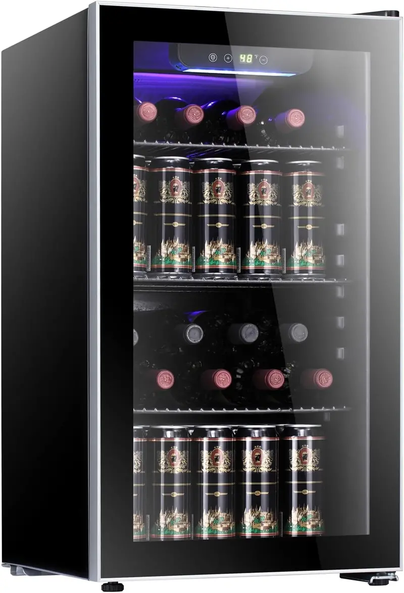 Antarctic Star 36-Bottle Wine Cooler – 4.4 Cu. Ft Freestanding Beverage Refrigerator with Quiet Compressor & Adjustable Temp 2