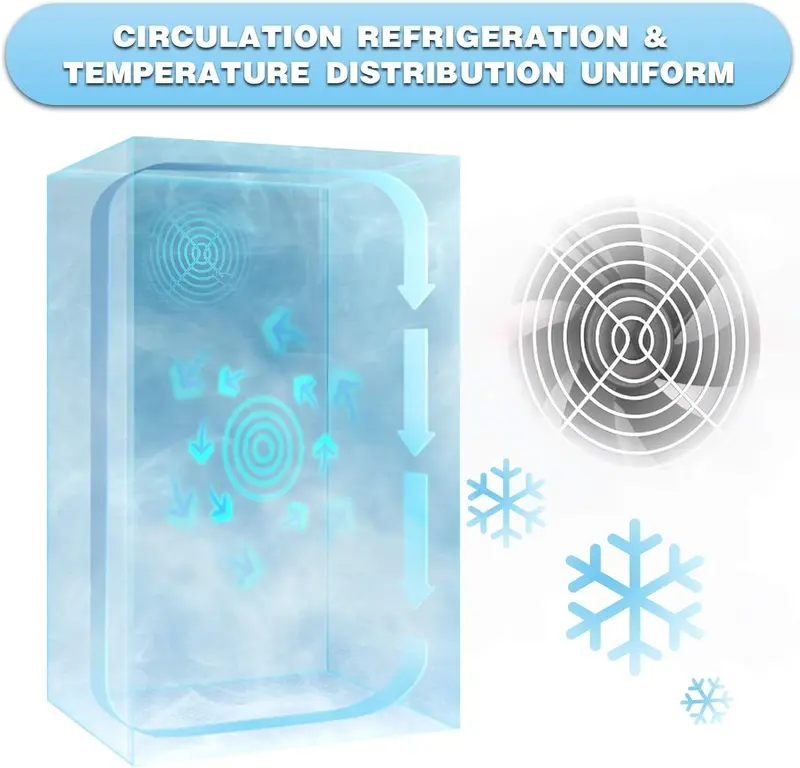 Antarctic Star 68-Can Freestanding Beverage Refrigerator – Glass-Door Mini Fridge with Electronic Temp Control for Home or Bar