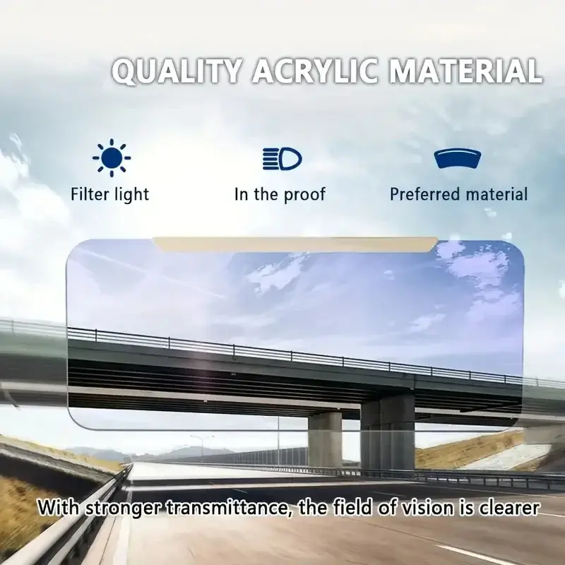 Anti-Glare Car Sun Visor Extender – Adjustable UV-Blocking Shade for Drivers 2