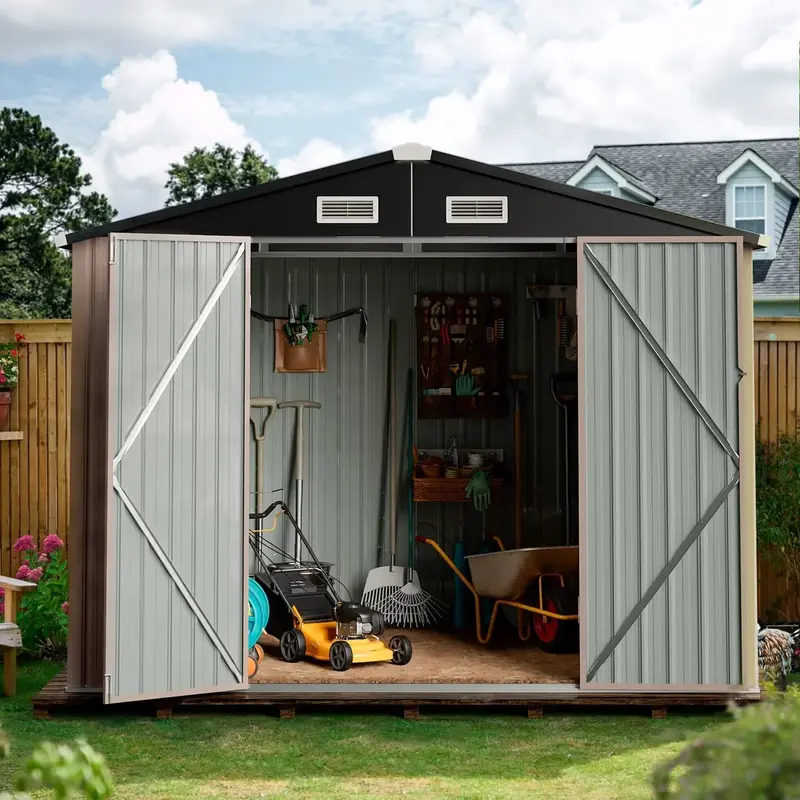 Aoxun 6.4 ft x 4 ft Outdoor Storage Shed – Weather-Resistant Tool & Garden Shelter