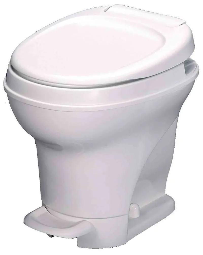 Aqua-Magic V High-Profile RV Toilet – White Pedal-Flush System (Thetford 31671)