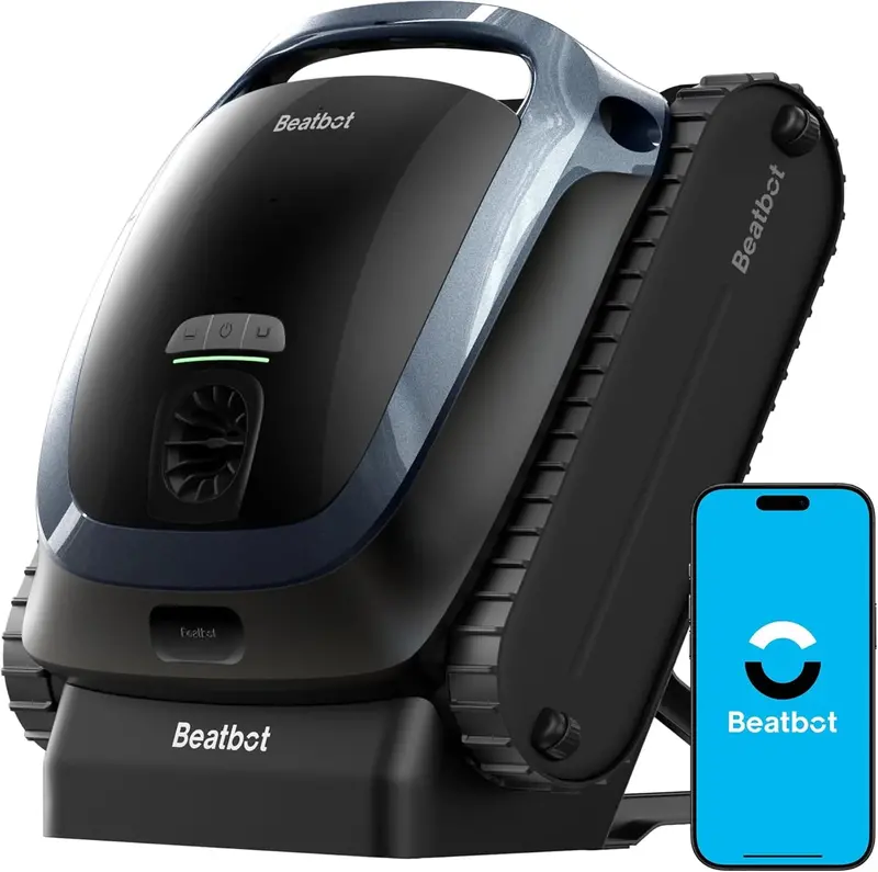 AquaSense 2 Cordless Robotic Pool Cleaner – Smart Surface Parking, Dual-Pass Waterline Scrubbing for In-Ground & Above-Ground Pools Up to 3,230 Sq Ft (Blue)