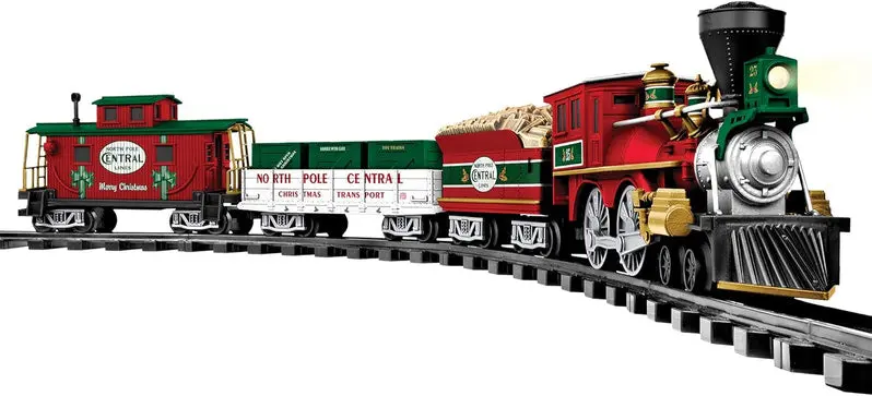 Arctic Central Remote-Controlled Battery Train Set with Track Expansion
