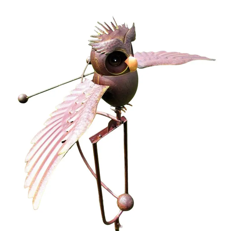 Artistic Bird Patio Decor | Metal & Resin Garden Avian Accents