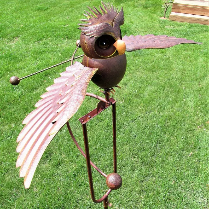 Artistic Bird Patio Decor | Metal & Resin Garden Avian Accents