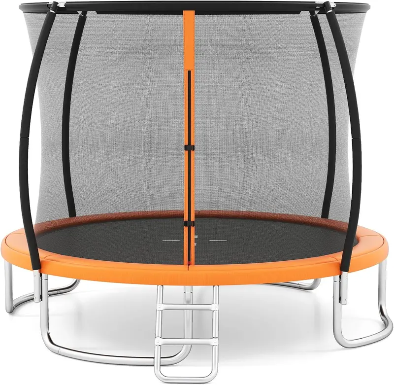 ASTM-Certified Kids Trampoline – 8FT/10FT/12FT Options with Enclosure Net