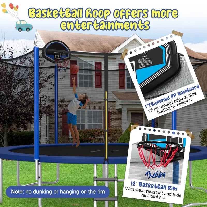 ASTM-Certified Round Trampoline – Available in 12FT, 14FT, 15FT, and 16FT Diameters