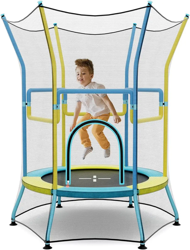 ASTM-Certified Toddler Trampoline with Enclosed Safety Net
