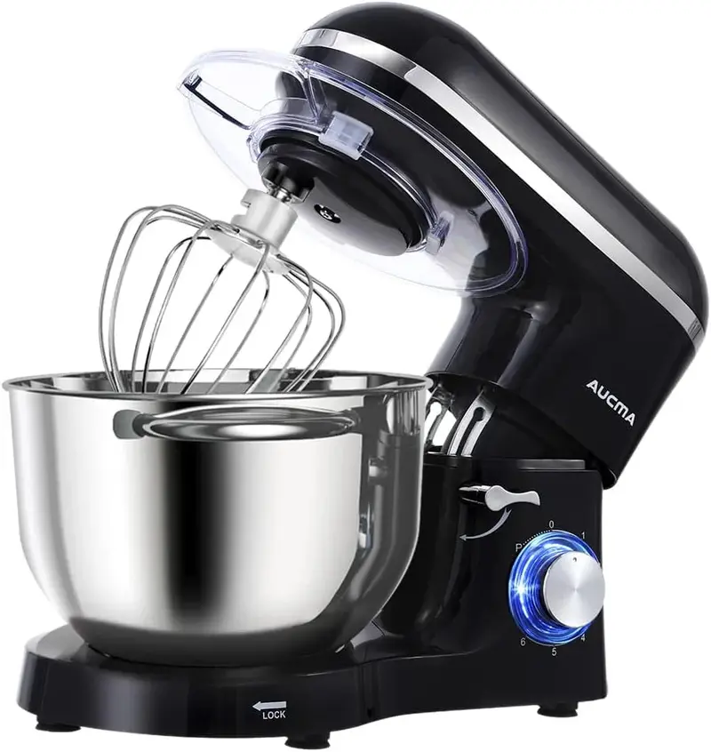 Aucma Professional-Grade 6.5 QT Electric Stand Mixer – 6-Speed Tilt-Head Design for Home Baking