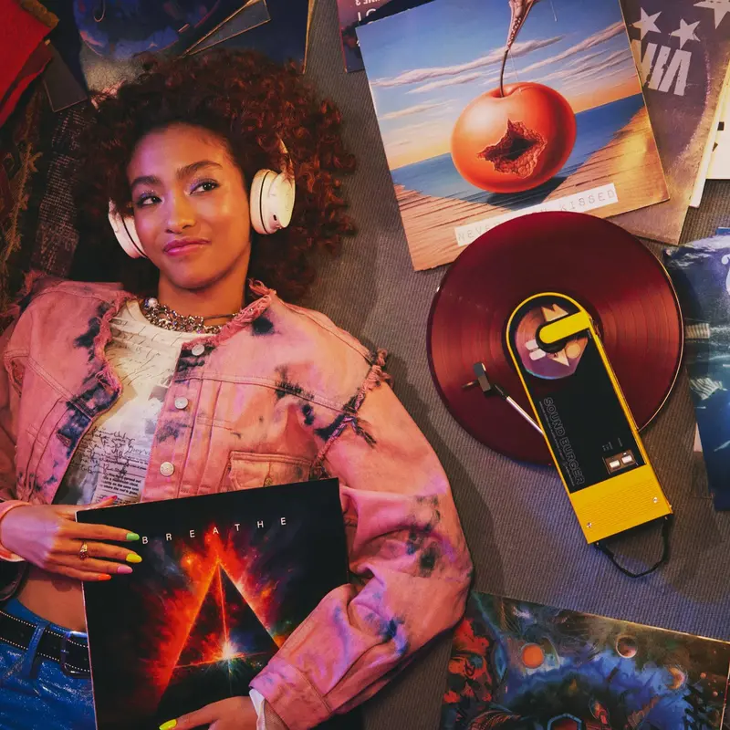 Audio-Technica AT-SB727-YL Portable Turntable – Sound Burger Series