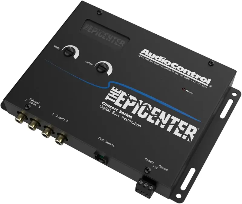 AudioControl Epicenter Bass Restoration Processor – Digital Car Audio Enhancer with Wired Remote