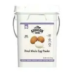 Augason Farms Dried Whole Egg Powder — 11 lb Emergency Food Supply, 383 Servings