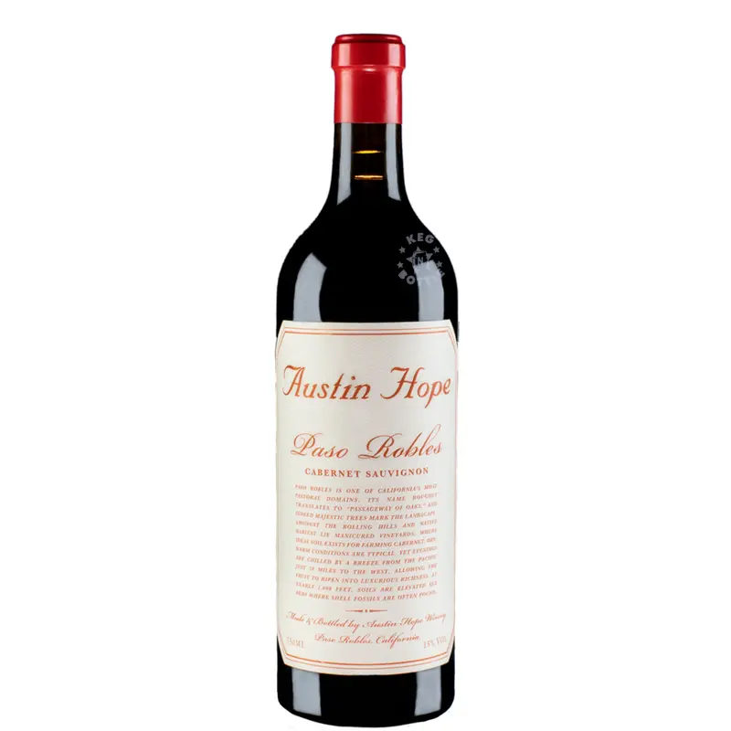 Austin Hope Cabernet Sauvignon – 750 ml Paso Robles Reserve Wine, Rated 94 Points by Critics