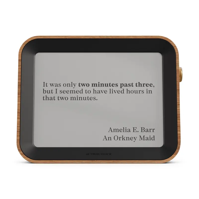 Author-Inspired Large Wall Clock
