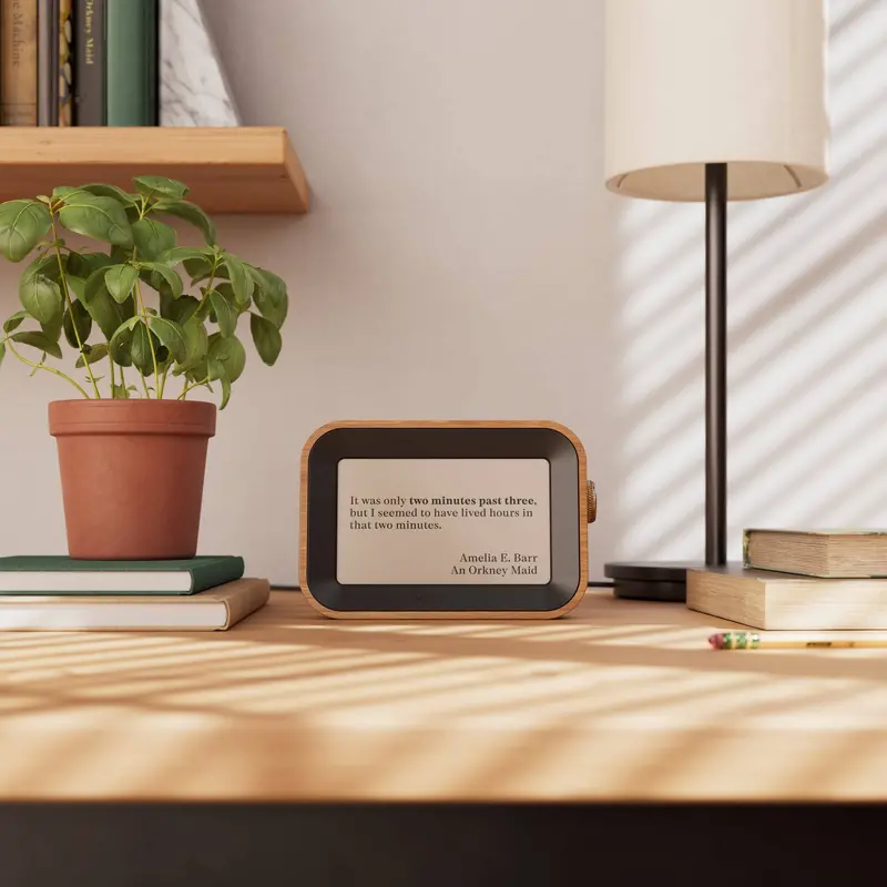 Author-Inspired Small Desk Clock