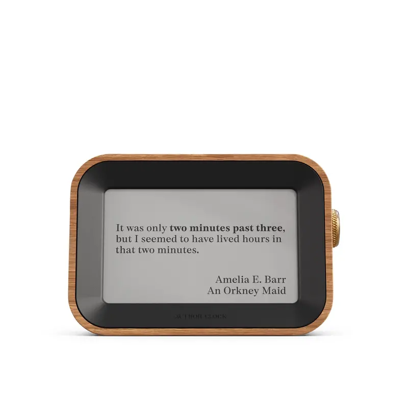 Author-Inspired Small Desk Clock