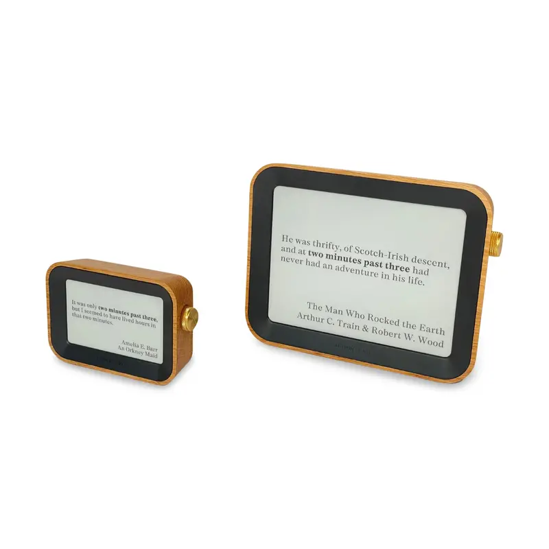 Author-Inspired Small Desk Clock