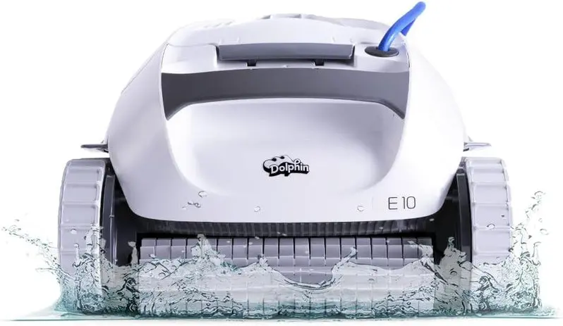 Automatic Robotic Pool Cleaner for In-Ground and Above-Ground Pools Up to 30 Feet – Top-Load Filter System with Scrubbing Brush