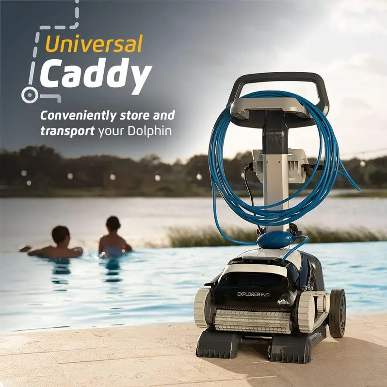 Automatic Robotic Pool Cleaner for In-Ground and Above-Ground Pools Up to 30 Feet – Top-Load Filter System with Scrubbing Brush