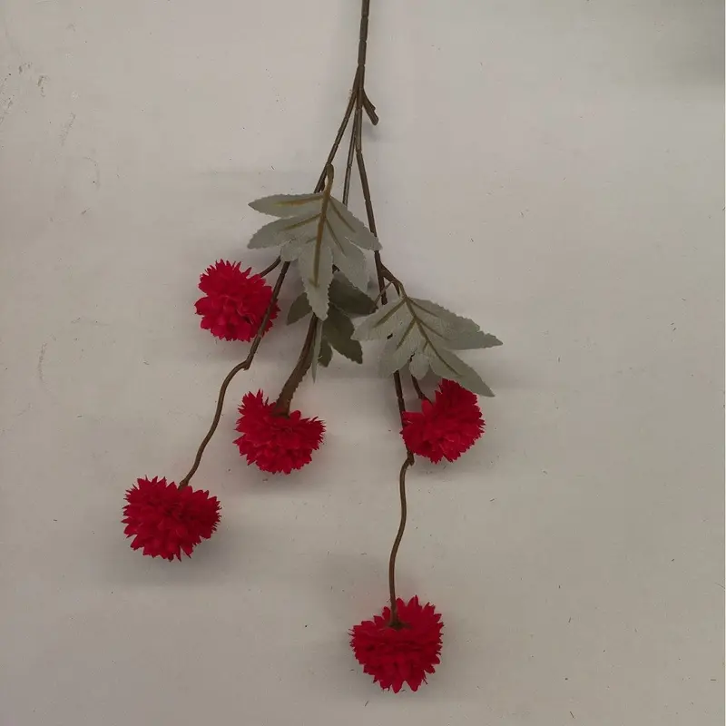 Autumn-Themed Dandelion Stem – Textured Silk Branch for Fall Wedding & Hearth Styling
