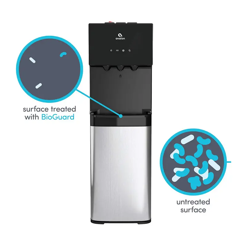 Avalon Bottom-Load Water Cooler – Triple-Temperature Dispenser with BioGuard Protection