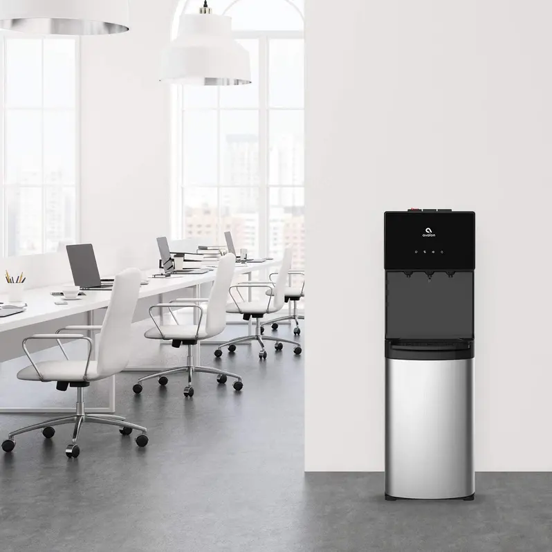 Avalon Bottom-Load Water Cooler – Triple-Temperature Dispenser with BioGuard Protection