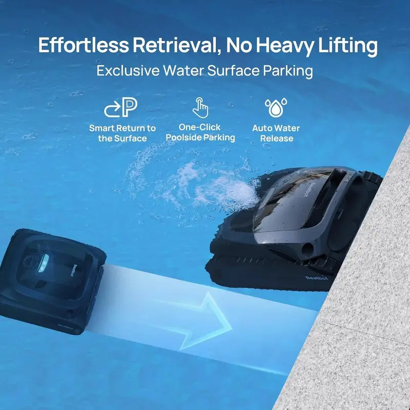 Beatbot AquaSense 2 Robotic Pool Vacuum – Cordless Floor/Wall/Waterline Cleaning for In-Ground & Above-Ground Pools (Blue)